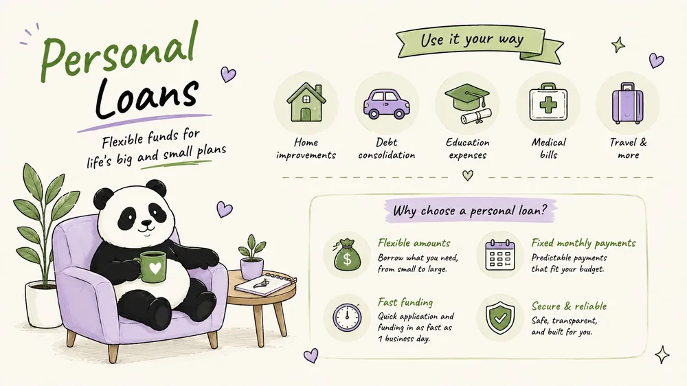 Online personal loan options from $200 to $5,000